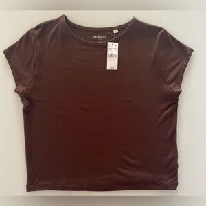 PacSun- Women’s Basic Brown Tshirt - XL - New with tags
